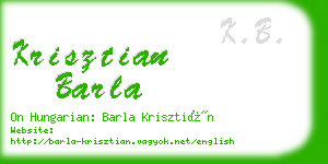 krisztian barla business card